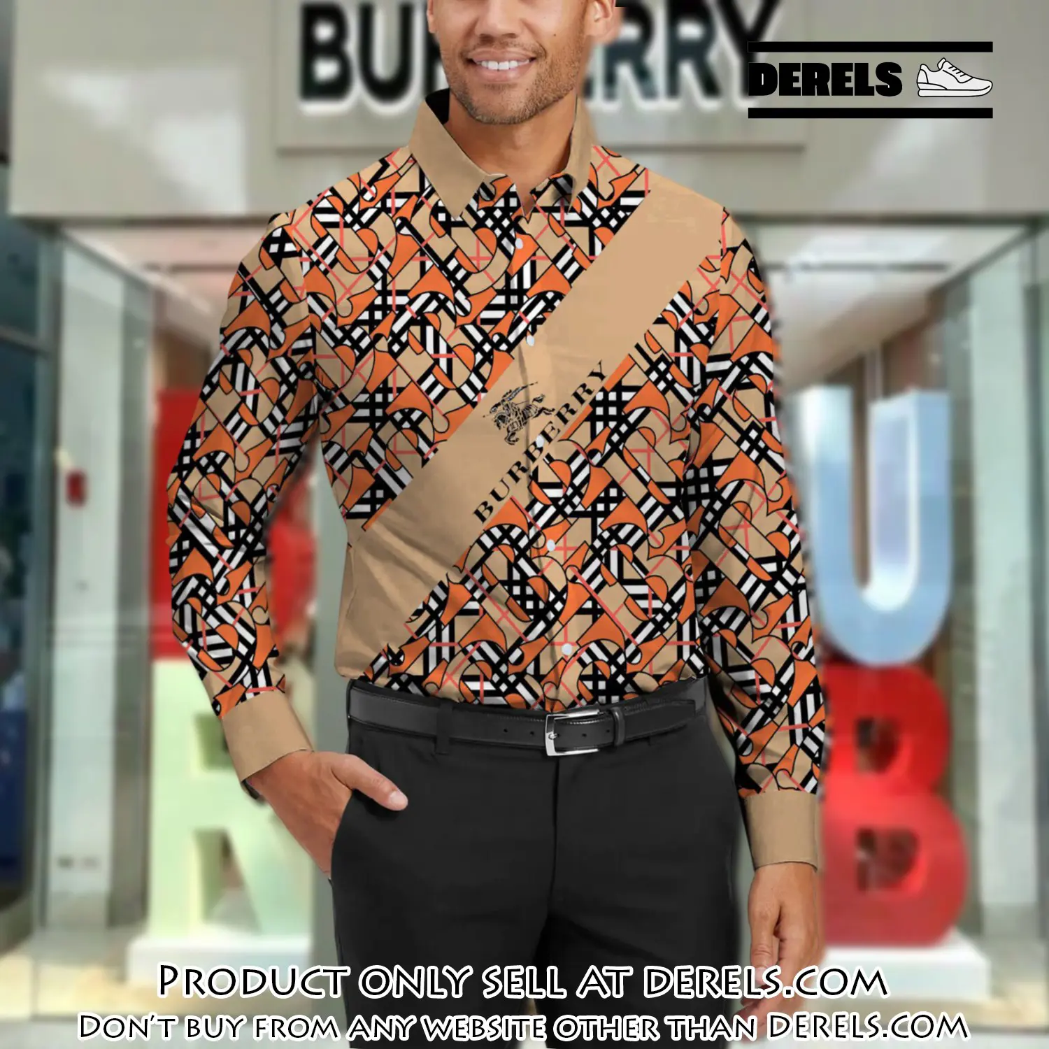 Burberry long sleeves button down shirt for elegant men lsb1017 dr3038388